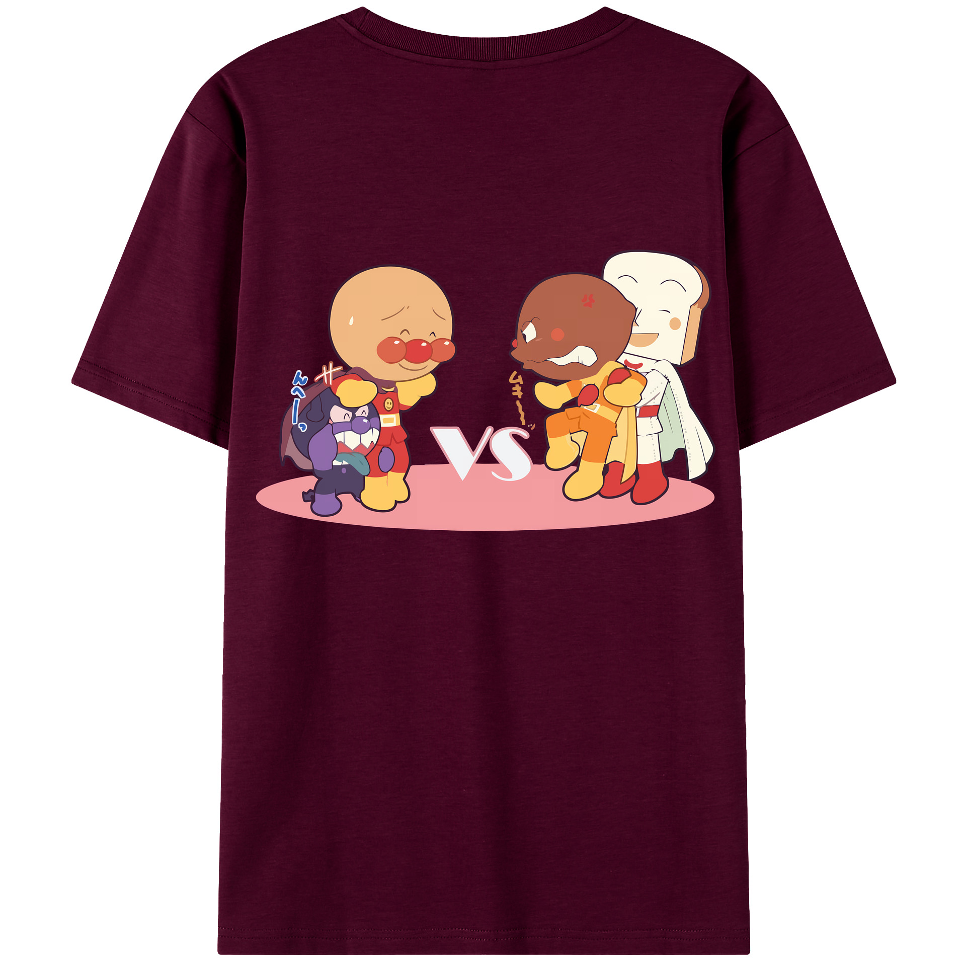 （画像用） アンパンマン Anpanman レディース半袖Tシャツ(バックプリント)